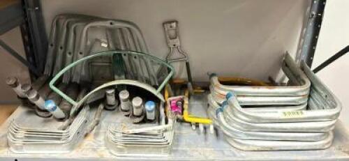 DESCRIPTION: CONTENTS OF SHELF (ASSORTED WALL MOUNTED HOOKS AS SHOWN) LOCATION: WAREHOUSE #1- PAINT ROOM