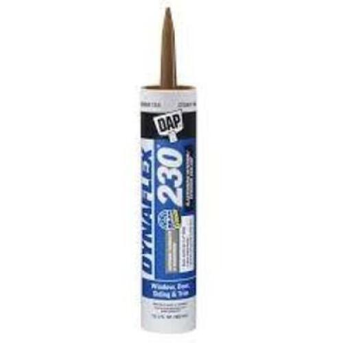 DESCRIPTION: (7) DAP DYNAFLEX 230 10OZ CEDAR TAN LATEX CAULK BRAND/MODEL: DAP RETAIL$: $6.78 EACH LOCATION: WAREHOUSE #1- PAINT ROOM