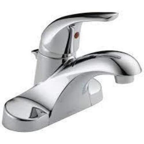 DESCRIPTION: DELTA SINGLE HANDLE CENTERSET BATHROOM FAUCET-CHROME BRAND/MODEL: DELTA B510LF-PPU INFORMATION: NEW RETAIL$: $86.55 LOCATION: OFFICE