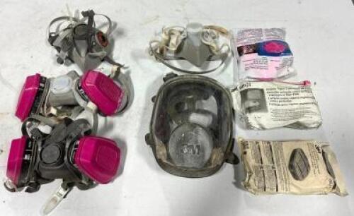 DESCRIPTION: ASSORTED VENTILATORS AND CARTRIDGES AS SHOWN LOCATION: WAREHOUSE QTY: 1