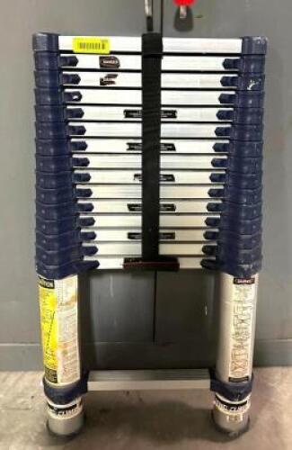 DESCRIPTION: 12'6" TELESCOPIC LADDER BRAND/MODEL: 785P LOCATION: WAREHOUSE QTY: 1
