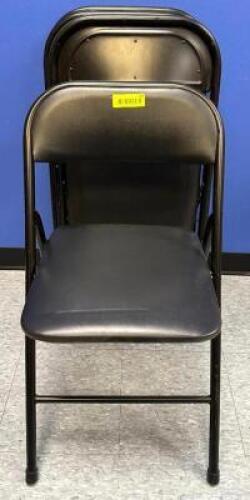 DESCRIPTION: (4) BLACK FOLDING CHAIRS LOCATION: KITCHEN QTY: 4
