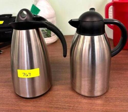 DESCRIPTION: (2) STAINLESS COFFEE URNS LOCATION: MAIN OFFICE QTY: 2