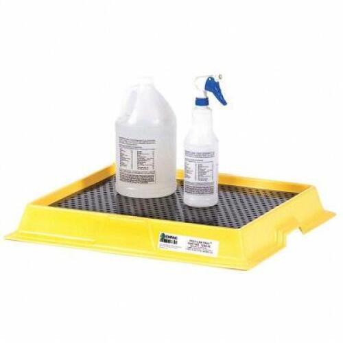 DESCRIPTION: (2) SPILL TRAY BRAND/MODEL: ENPAC #31DL83 INFORMATION: YELLOW RETAIL$: $109.35 EA SIZE: 20 3/4 IN L X 17 1/4 IN W, 2.5 GAL SPILL CAPACITY