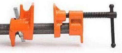 DESCRIPTION: (3) ADJUSTABLE PIPE CLAMP FIXTURE BRAND/MODEL: PONY #52 INFORMATION: ORANGE RETAIL$: $79.95 EA SIZE: 1/2" QTY: 3