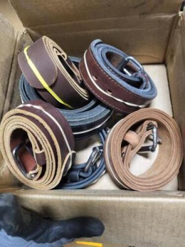 DESCRIPTION: (6) MISC. LEATHER BELTS BRAND/MODEL: MUST COME INSPECT INFORMATION: LEATHER RETAIL$: $50.00 EA SIZE: MANY SIZES QTY: 6