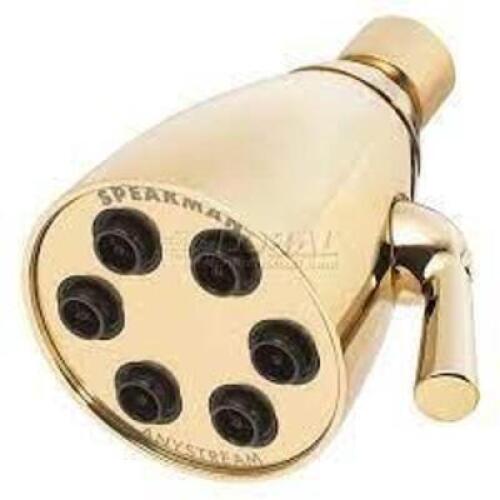 DESCRIPTION: (1) FIXED JET SHOWERHEAD BRAND/MODEL: SPEAKMAN BRASS ICON #48V064 RETAIL$: $130.00 EA SIZE: 6 JET QTY: 1