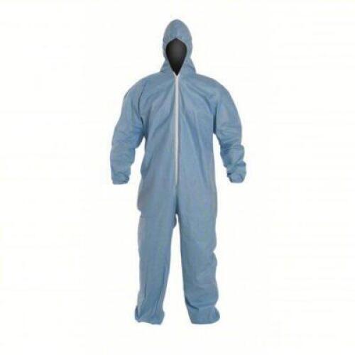 DESCRIPTION: (1) CASE OF (25) SECONDARY FR COVERALLS BRAND/MODEL: DUPONT #30F406 INFORMATION: LIGHT BLUE RETAIL$: $387.99 PER CASE SIZE: 4XL QTY: 1