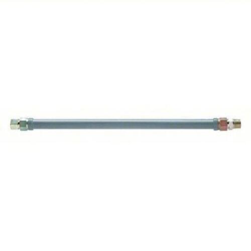 DESCRIPTION: (1) GAS CONNECTOR BRAND/MODEL: #56HH34 RETAIL$: $77.89 EA SIZE: 1 in Hose Inside Dia., 18 in Hose Lg, 637,000 BTU Capacity, Gray QTY: 1