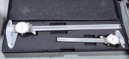 DESCRIPTION: (1) OUTSIDE DIAMETER DIAL CALIPER SET BRAND/MODEL: VALUE COLLECTION 00449199 RETAIL$: 147.91 SIZE: 6" AND 12" QTY: 1