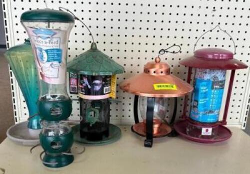 DESCRIPTION: (5) ASSORTED BIRD FEEDERS LOCATION: STORE