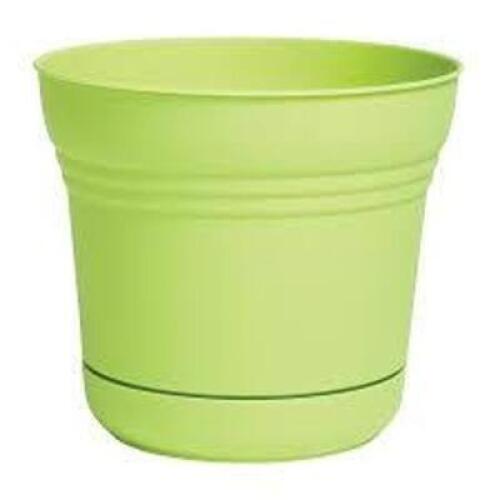 DESCRIPTION: (7) 12" SATURN PLASTIC PLANTER- HONEYDEW BRAND/MODEL: BLOEM RETAIL$: $17.99 EACH SIZE: 12.3" WIDTH LOCATION: STORE