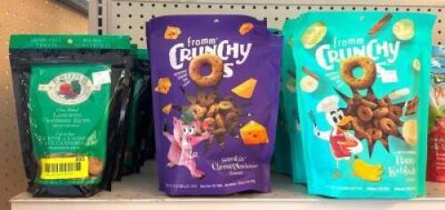 DESCRIPTION: (17) BAGS OF ASSORTED DOG TREATS INFORMATION: (6) BANANA, (5) CHEESESPLOSION, (6) LAMB LOCATION: RETAIL SHOP QTY: 17