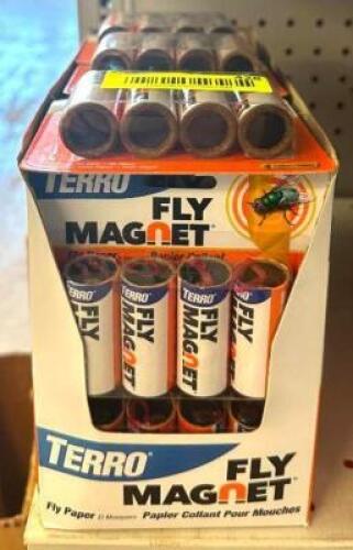 DESCRIPTION: BOX OF FLY MAGNET CATCHES BRAND/MODEL: TERRO LOCATION: RETAIL SHOP QTY: 1