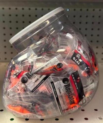DESCRIPTION: CONTAINER FO RESISTOR 32 FOAM EARPLUGS BRAND/MODEL: RADIANS LOCATION: RETAIL SHOP QTY: 1
