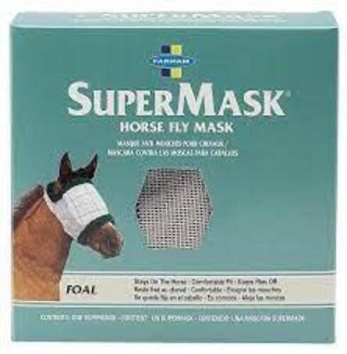DESCRIPTION: (2) BOXES OF FOAL HORSE FLY MASK BRAND/MODEL: SUPERMASK RETAIL$: $14.85 EACH LOCATION: RETAIL SHOP QTY: 2