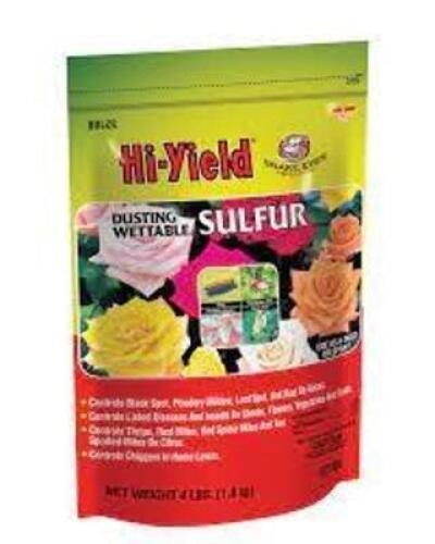 DESCRIPTION: (12) 4 LB. BAGS OF DUSTING WETTABLE SULFUR BRAND/MODEL: HI-YIELD 32188 LOCATION: STOCK ROOM QTY: 12