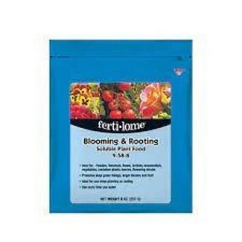 DESCRIPTION: (17) 8 OZ. BAGS OF BLOOMING & ROOTING SOLUBLE PLANT FOOD (9-58-8) BRAND/MODEL: FERTI-LOME 11778 LOCATION: STOCK ROOM QTY: 17