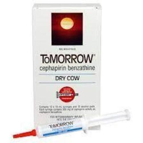 DESCRIPTION: 9CT BOX OF DRY COW CEPHAPIRIN BENZATHINE BRAND/MODEL: TOMORROW LOCATION: RETAIL SHOP QTY: 1
