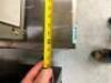 30" X 25" LOW BOY STAINLESS EQUIPMENT STAND W/ 1" BACK AND SIDE SPLASH - 4