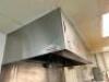 VENTROGAURD 9' X 50" STAINLESS EXHAUST HOOD W/ FIRE SUPPRESSION SYSTEM. - 2