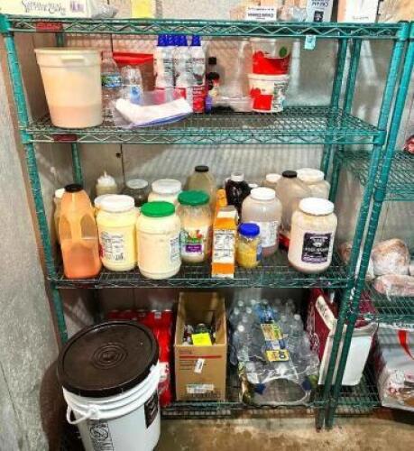 42" X18" FOUR TIER COATED WIRE SHELF