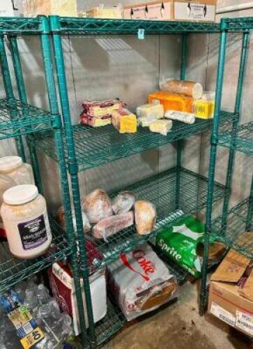 42" X18" FOUR TIER COATED WIRE SHELF