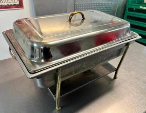 FULL SIZE STAINLESS CHAFFER DISH.