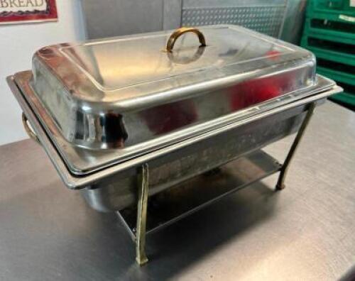 FULL SIZE STAINLESS CHAFFER DISH.