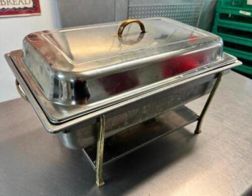 FULL SIZE STAINLESS CHAFFER DISH.
