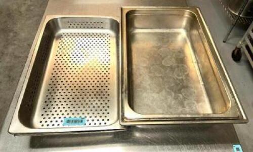 (4) ASSORTED FULL SIZE INSERTS AND WATER PANS