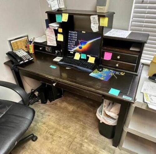 60" DESK W/ RISER