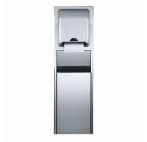 DESCRIPTION: (1) RECESSED TRASH RECEPTACLE WITH HAND TOWEL DISPENSER BRAND/MODEL: GEORGIA-PACIFIC #59451 INFORMATION: STAINLESS STEEL RETAIL$: $592.95