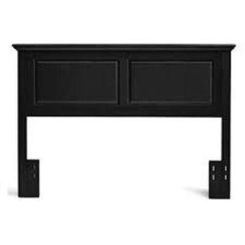 DESCRIPTION: (1) COTTAGE STYLE PANEL HEADBOARD BRAND/MODEL: ARCADIA #HB45-CE-KD INFORMATION: FLAT EBONY RETAIL$: $136.95 EA SIZE: FULL/QUEEN QTY: 1