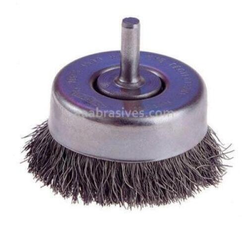 DESCRIPTION: (6) CRIMPED WIRE CUP BRUSH BRAND/MODEL: OSBORN #32006 RETAIL$: $125.70 TOTAL SIZE: 2" WITH 1/4" STEM QTY: 6