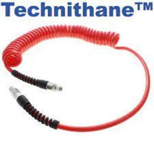DESCRIPTION: (3) MALE NPT RIGID/SWIVEL FITTINGS, TECHNI THAN POLYURETHANE SPIRAL HOSE BRAND/MODEL: ATP #TT38-15-R-RSQC INFORMATION: RED RETAIL$: $40.3