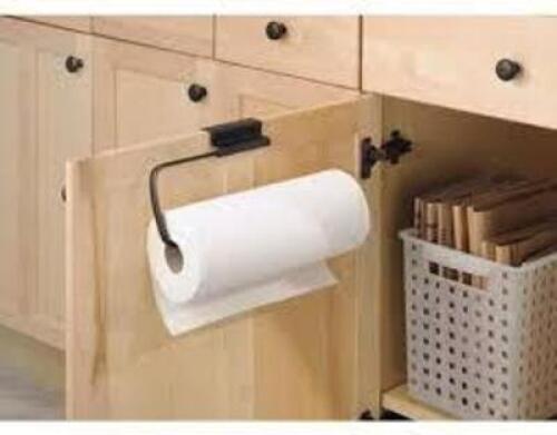 DESCRIPTION: (1) OVER CABINET PAPER TOWEL HOLDER BRAND/MODEL: INTERIOR DESGIN INFORMATION: BLACK RETAIL$: $39.57 EA QTY: 1