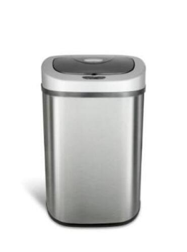 DESCRIPTION: (1) MOTION SENSOR TRASH CAN BRAND/MODEL: NINESTARS INFORMATION: STAINLESS RETAIL$: $85.00 EA SIZE: 21.1 GALLON QTY: 1