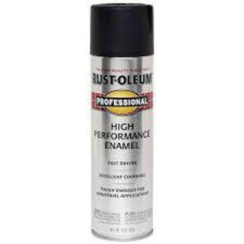 DESCRIPTION: (6) CANS OF HIGH PERFORMANCE ENAMEL BRAND/MODEL: RUST-OLEUM INFORMATION: FLAT BLACK #7578838 RETAIL$: $16.30 EA SIZE: 15 OZ QTY: 6
