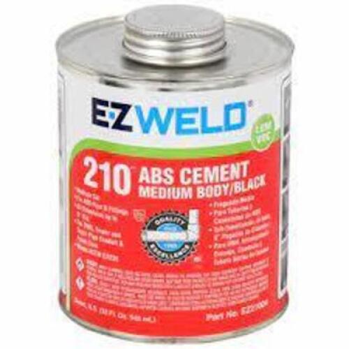 DESCRIPTION: (2) ABS CEMENT BRAND/MODEL: EZ WELD 210 RETAIL$: $5.00 EA SIZE: 8 FL OZ QTY: 2
