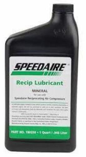DESCRIPTION: (6) COMPRESSOR OIL BRAND/MODEL: SPEEDAIRE #1WG50 RETAIL$: $13.81 EA SIZE: 1 QT QTY: 6