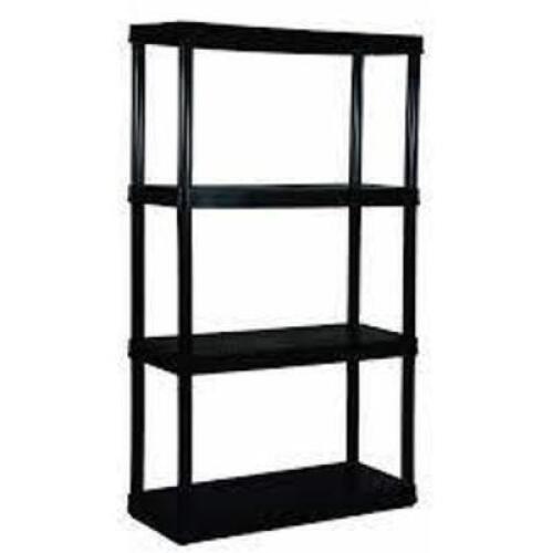 DESCRIPTION: (1) PACKS OF KNECT-A-SHELF, ALL PURPOSE SHELVING BRAND/MODEL: MAXIT INFORMATION: BLACK RETAIL$: $59.99 EA SIZE: 32" X 14" X 72" QTY: 1