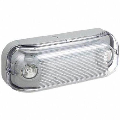 DESCRIPTION: (1) EMERGENCY LIGHT BRAND/MODEL: LITHONIA LIGHTING #46C220 RETAIL$: $152.57 EA SIZE: 7 W LAMP WATT, 14 W EMERGENCY WATT, 120V AC/277V AC,