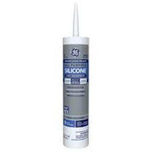 DESCRIPTION: (12) BOTTLES OF ALL PURPOSE SILICONE BRAND/MODEL: GE ELECTRIC INFORMATION: WHITE RETAIL$: $9.98 PER BOTTLE SIZE: 10.1 OZ QTY: 12