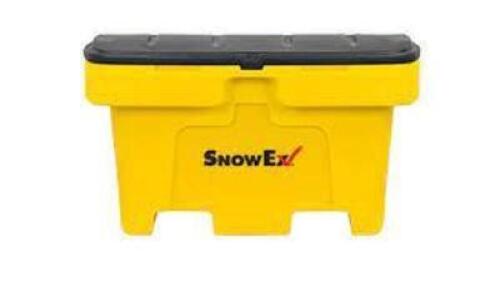 DESCRIPTION: (1) SALT STORAGE BOX BRAND/MODEL: SNOWEX #156605629 INFORMATION: YELLOW RETAIL$: $302.95 EA SIZE: 33X22.75X17.4 QTY: 1