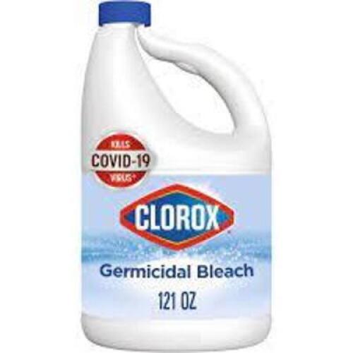 DESCRIPTION: (3) GERMICIDAL BLEACH BRAND/MODEL: CLOROX RETAIL$: $12.19 EA SIZE: 1 GALLON QTY: 3