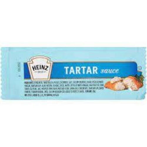 DESCRIPTION: (2) CASES OF (200) PACKETS OF TARTAR SAUCE BRAND/MODEL: HEINZ #53160 RETAIL$: $30.00 EA SIZE: 12G PACKETS QTY: 2