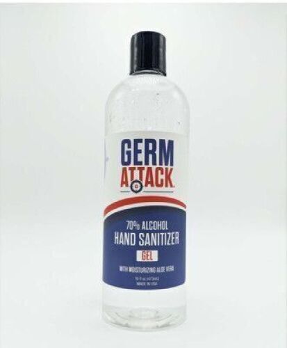 DESCRIPTION: (3) CASES OF (12) ALCOHOL HAND SANITIZER BRAND/MODEL: GERM ATTACK RETAIL$: $8.25 EA SIZE: 16 OZ QTY: 3
