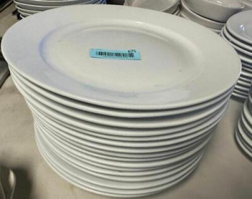 DESCRIPTION: (12) 12" CHINA PLATTERS SIZE 12" LOCATION: BAY 7 THIS LOT IS: SOLD BY THE PIECE QTY: 12