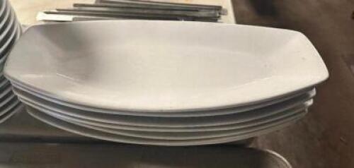 DESCRIPTION: (6) 14" CHINA PLATTERS SIZE 14" LOCATION: BAY 7 THIS LOT IS: SOLD BY THE PIECE QTY: 6